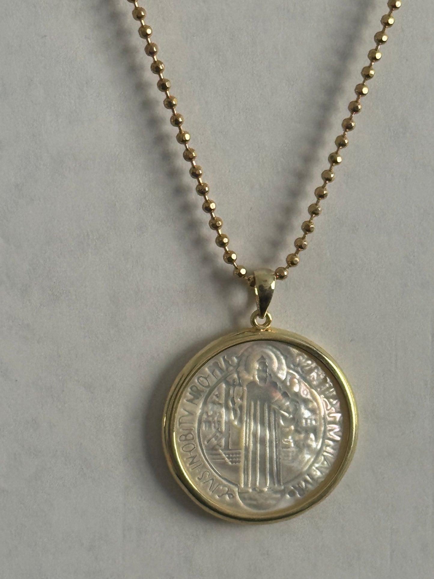 Mother of Pearl Gold Necklace