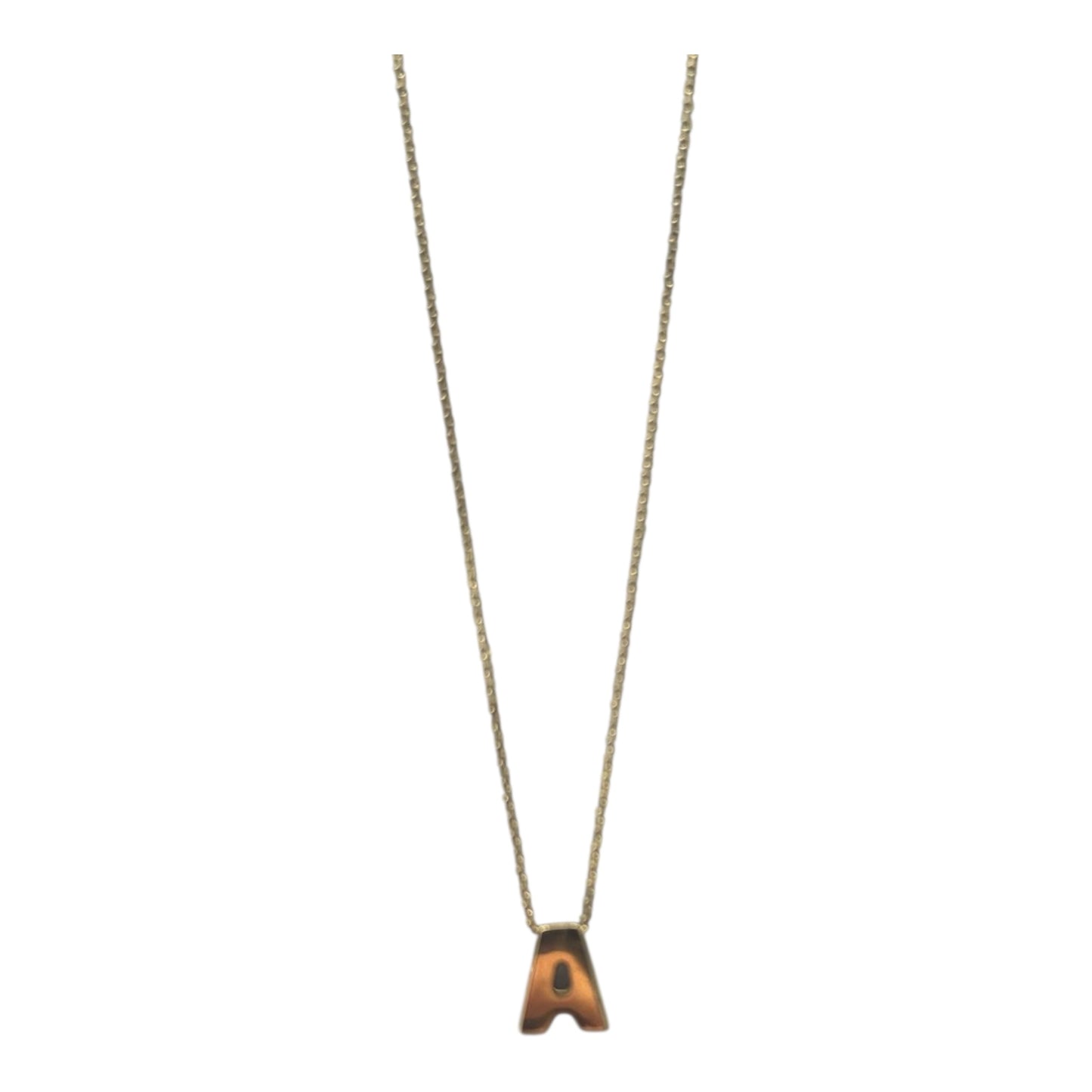 Initial Charm 14K Gold Necklace