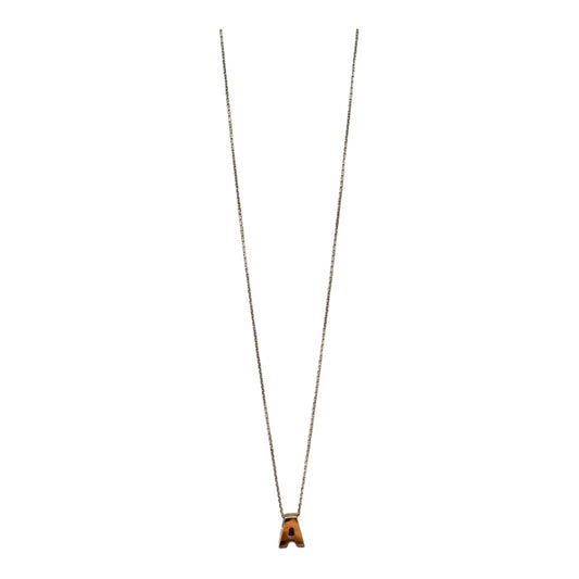 Initial Charm 14K Gold Necklace